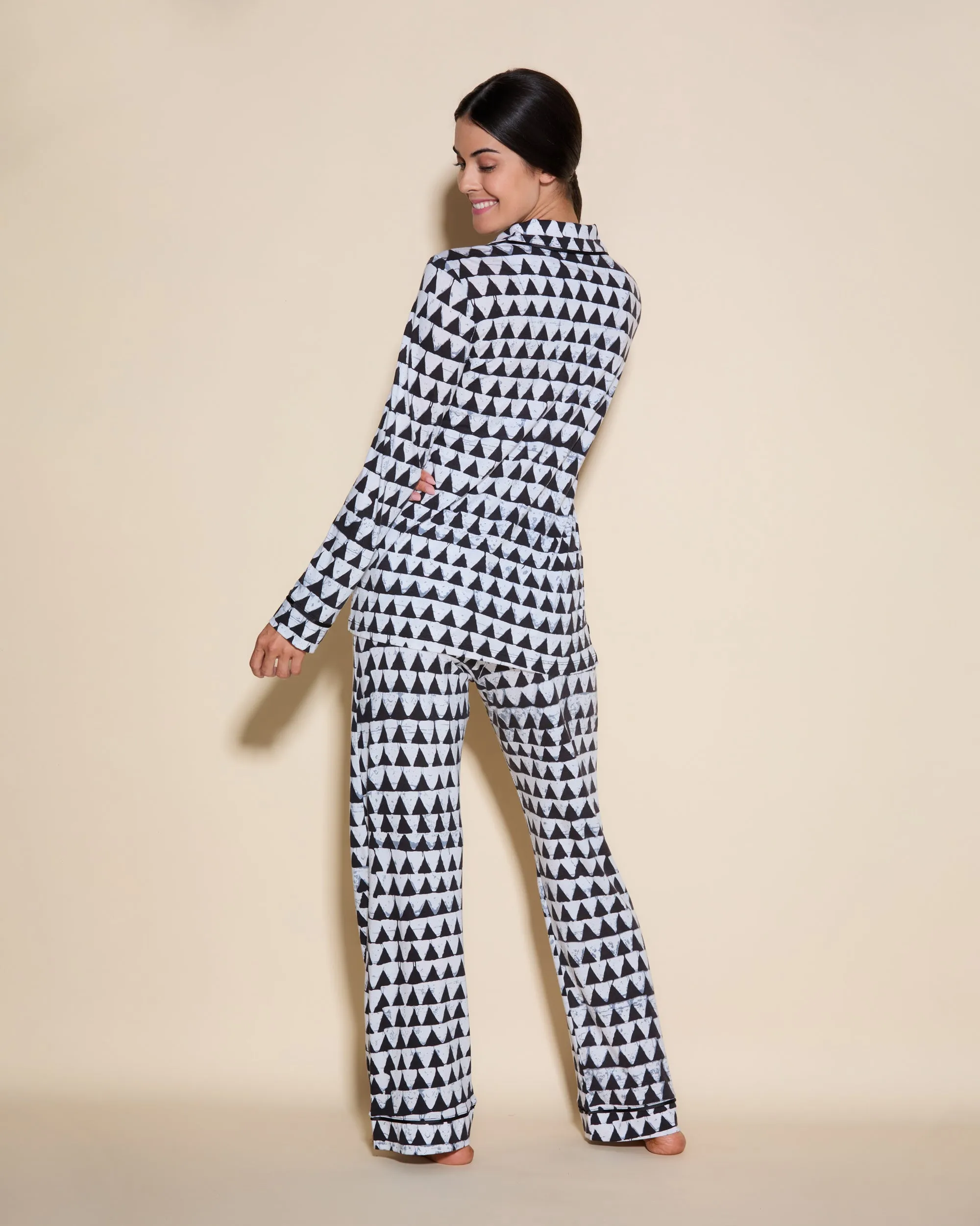 3 Pockets Long Sleeve Top & Pant Pajama Set