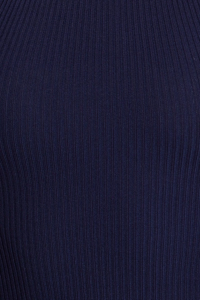Blue Bodycon Dress Knit