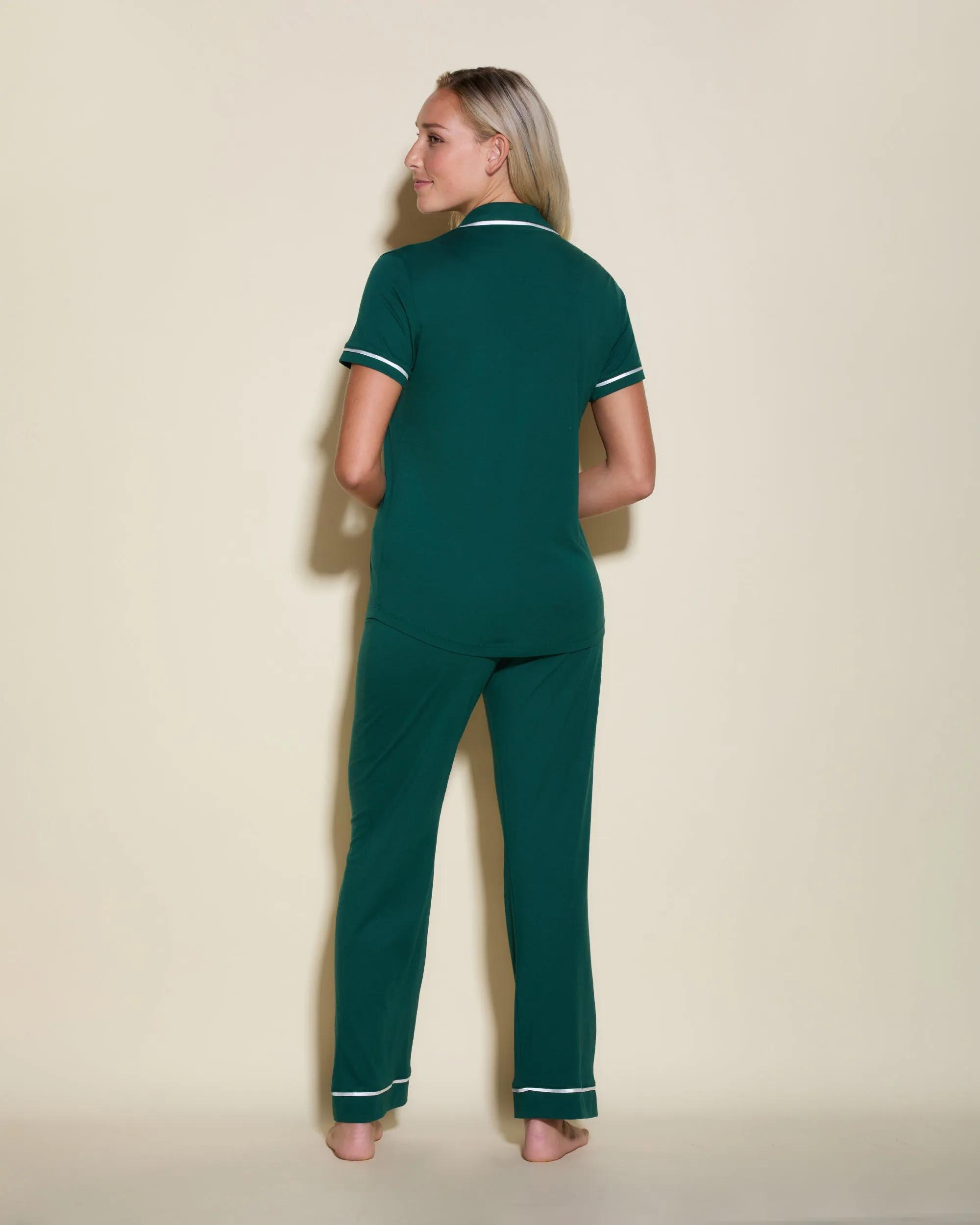Conjunto De Pijama Con Camisa De Manga Corta Y Pantalones