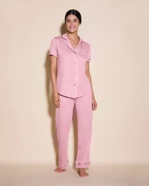 Conjunto De Pijama Con Camisa De Manga Corta Y Pantalones