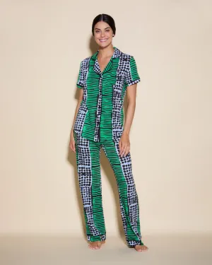 Conjunto De Pijama Con Camisa De Manga Corta Y Pantalones