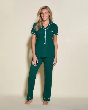 Conjunto De Pijama Con Camisa De Manga Corta Y Pantalones
