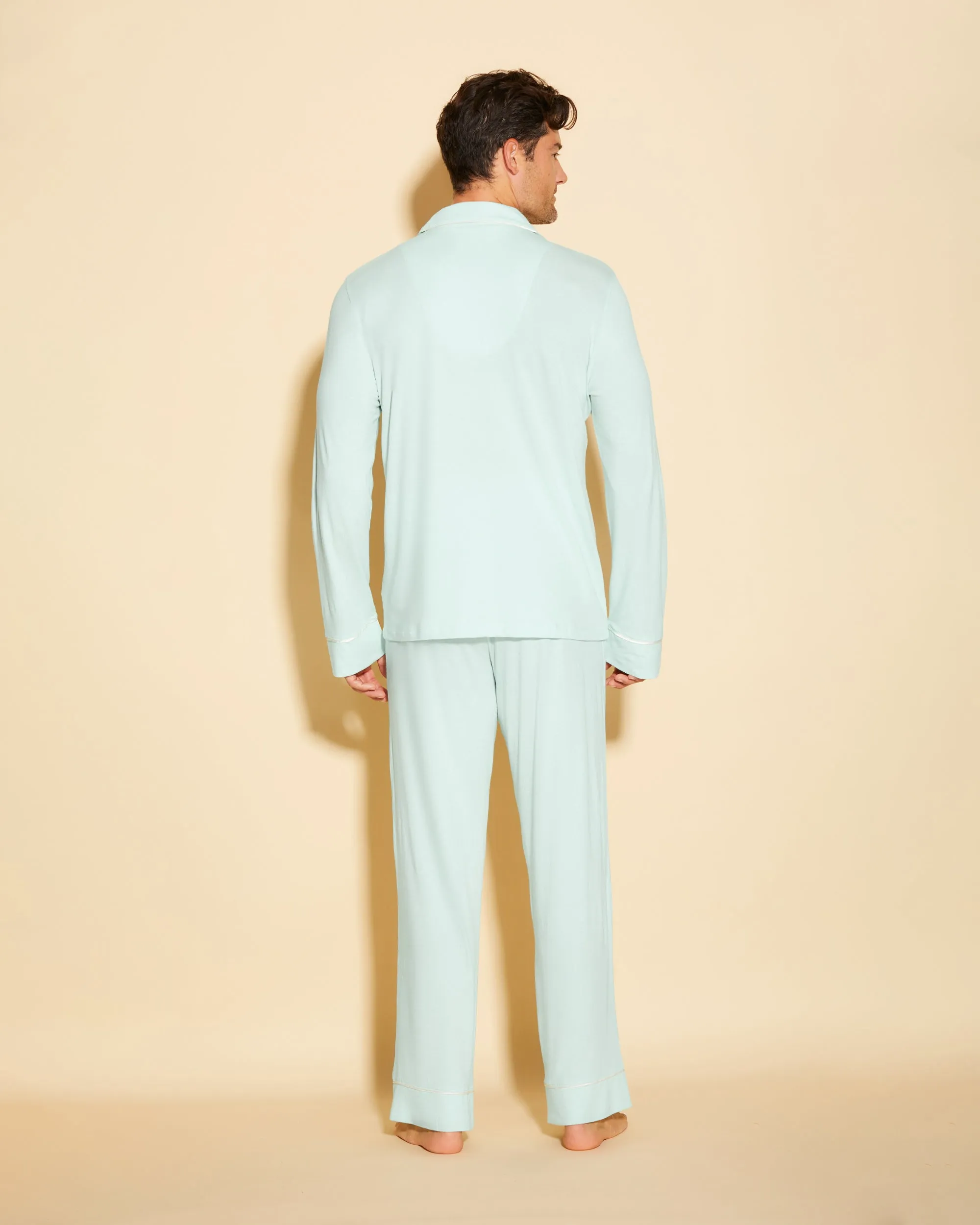 Ensemble De Pyjama Classique À Manches Longues Et Pantalon Pour Hommes