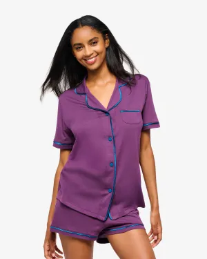 Ensemble Pyjama Haut À Manches Courtes Et Boxer