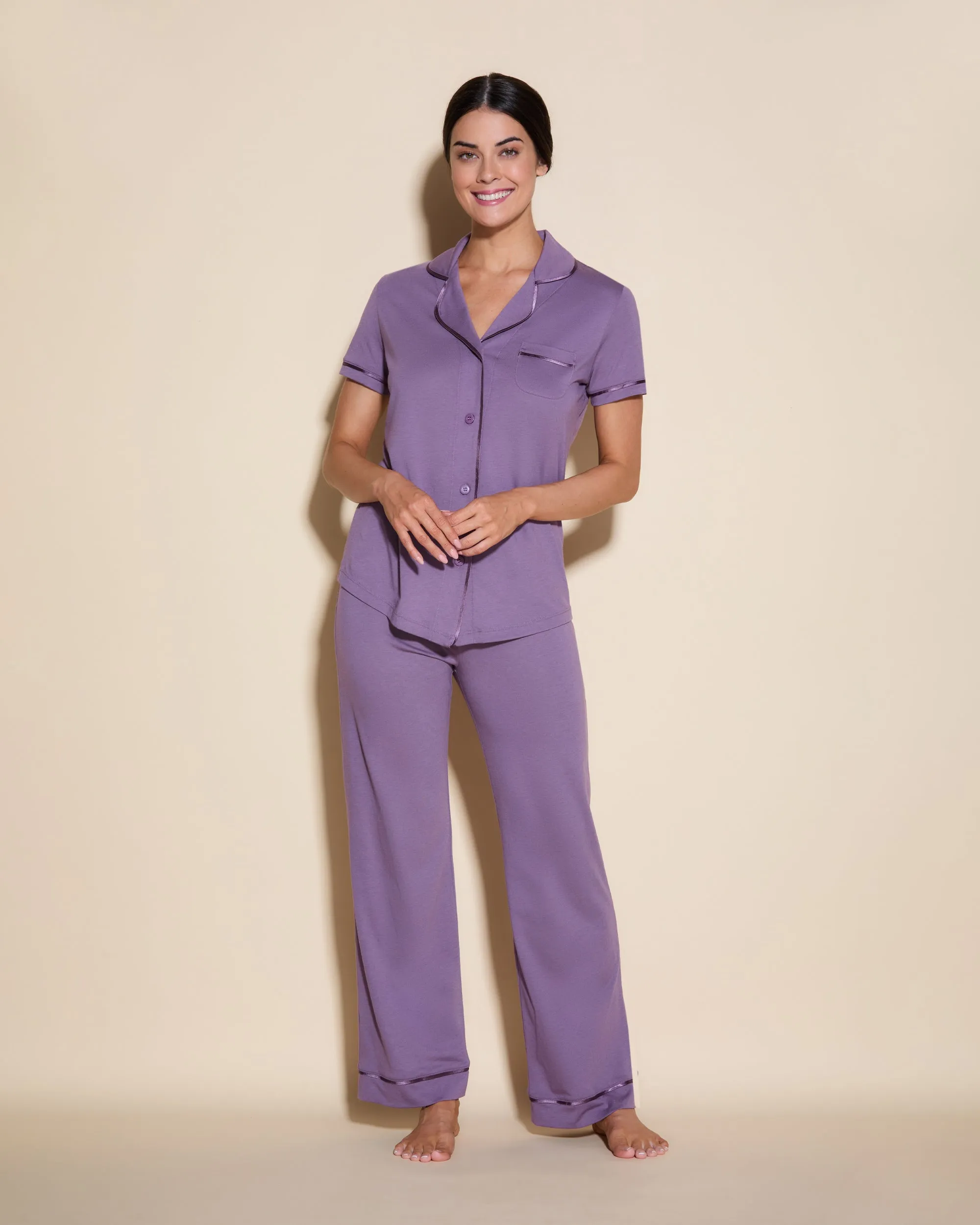 Ensemble Pyjama Haut  À Manches Courtes Et Pantalon
