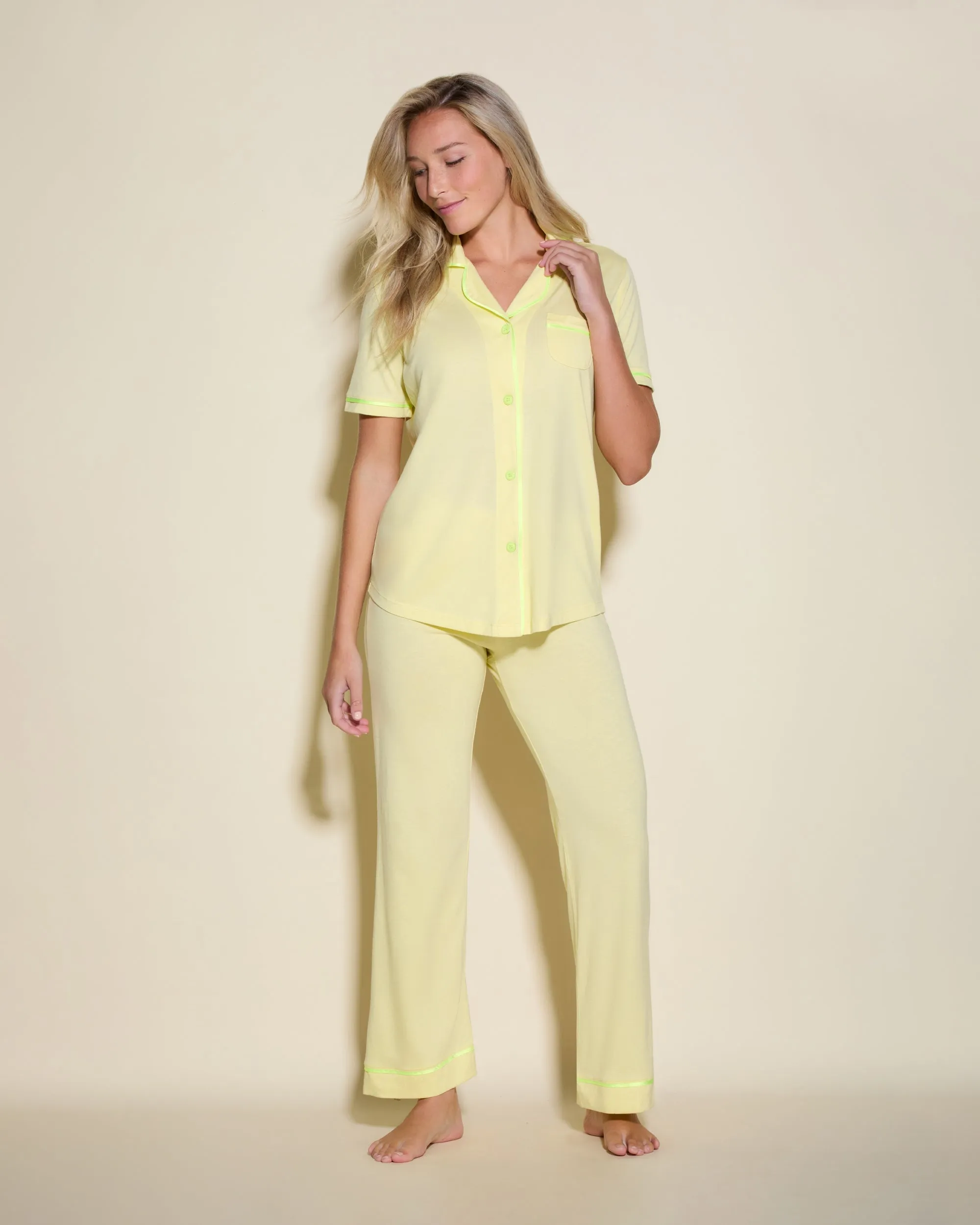 Ensemble Pyjama Haut  À Manches Courtes Et Pantalon