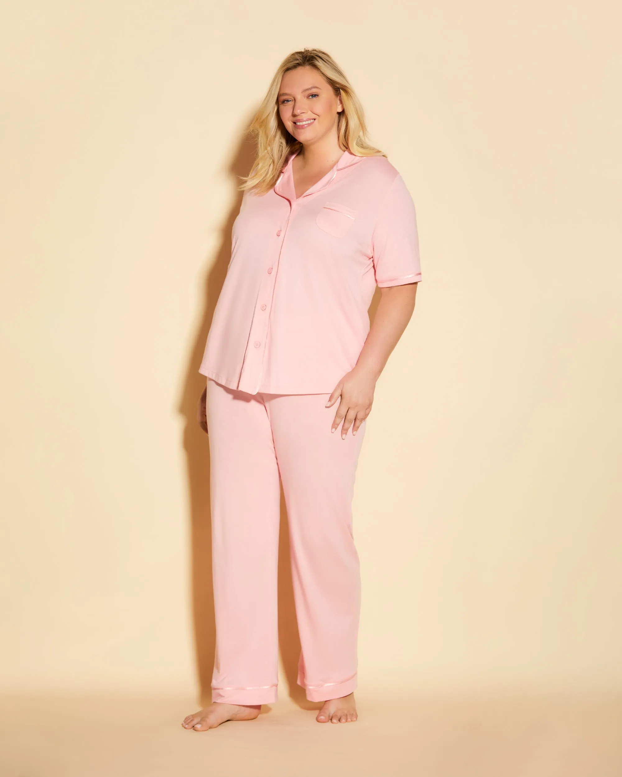 Ensemble Pyjama Haut  À Manches Courtes Et Pantalon