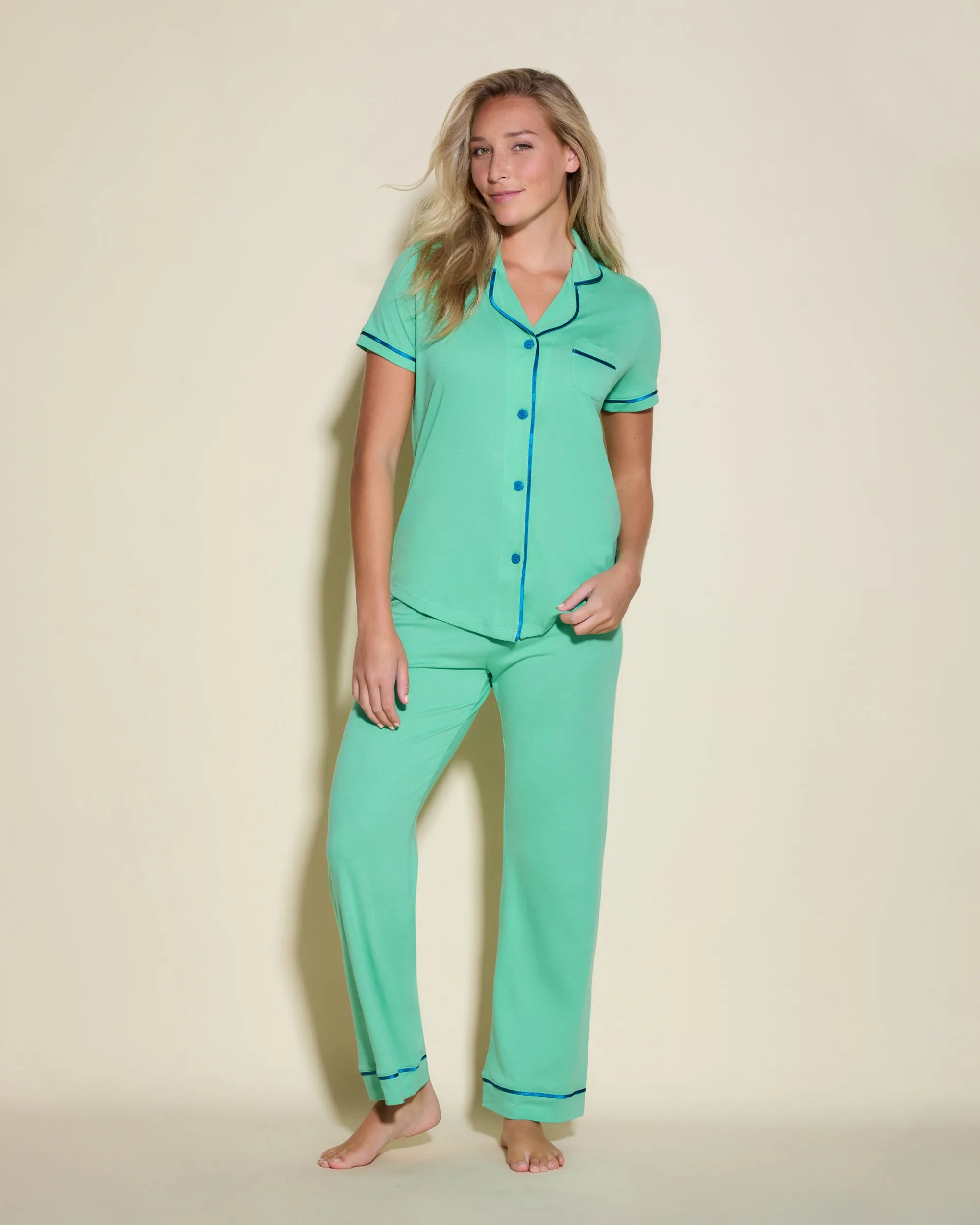 Ensemble Pyjama Haut  À Manches Courtes Et Pantalon