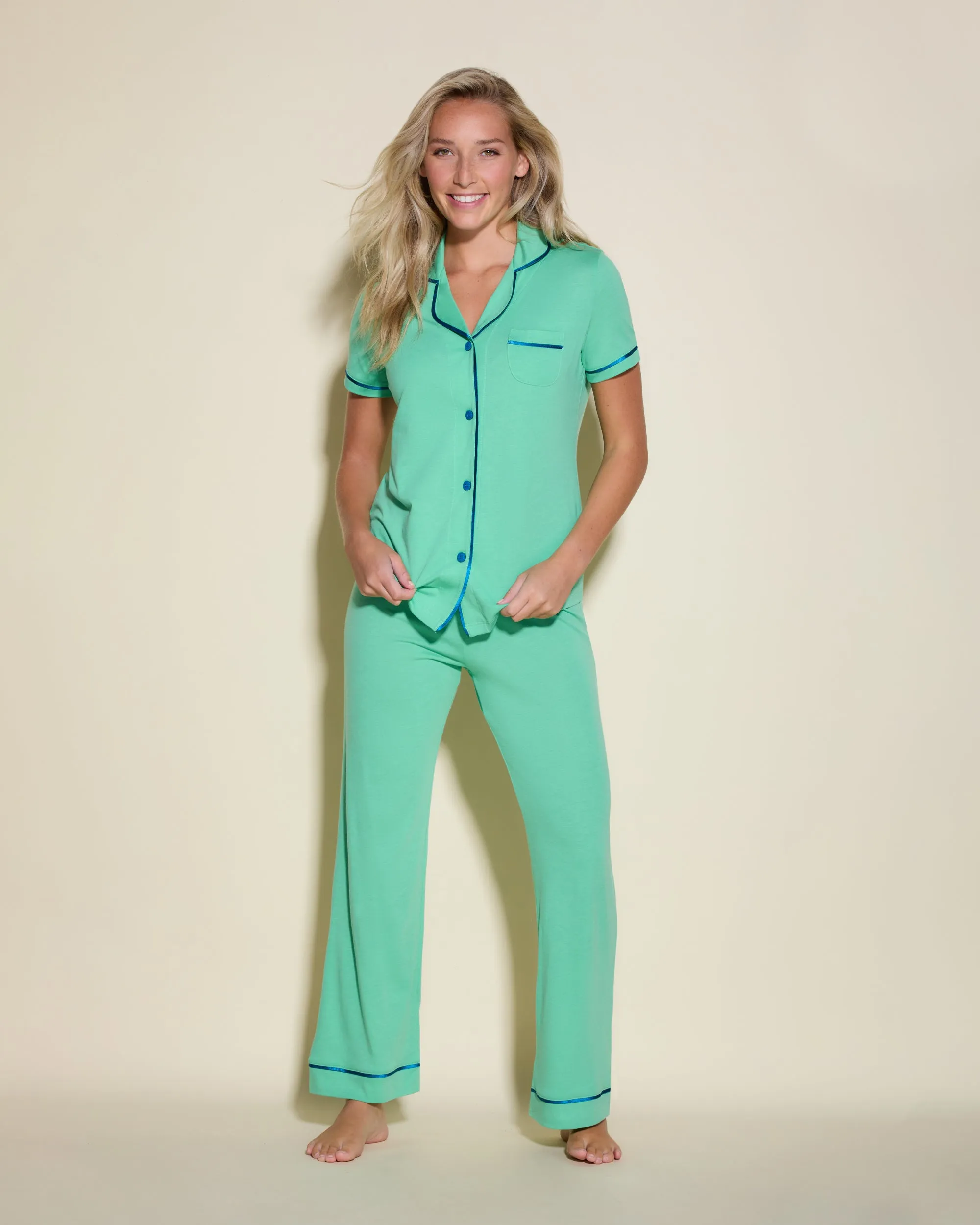 Ensemble Pyjama Haut  À Manches Courtes Et Pantalon