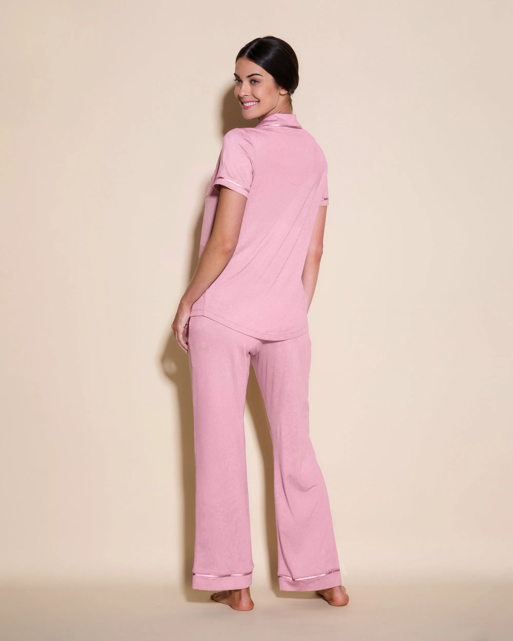 Ensemble Pyjama Haut  À Manches Courtes Et Pantalon