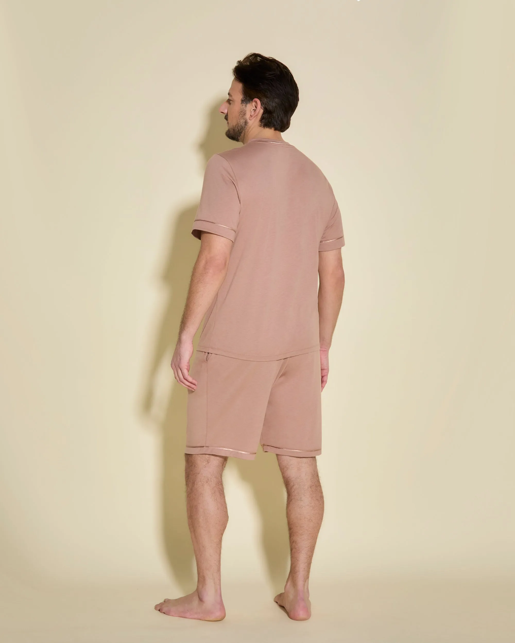 Ensemble Pyjama Haut À Manches Courtes Et Short Pour Hommes