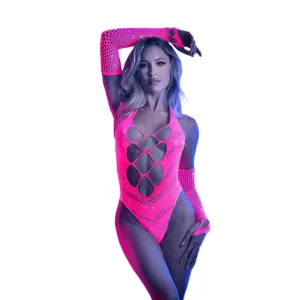 Glow Flashback UV Reactive Teddy & Gloves