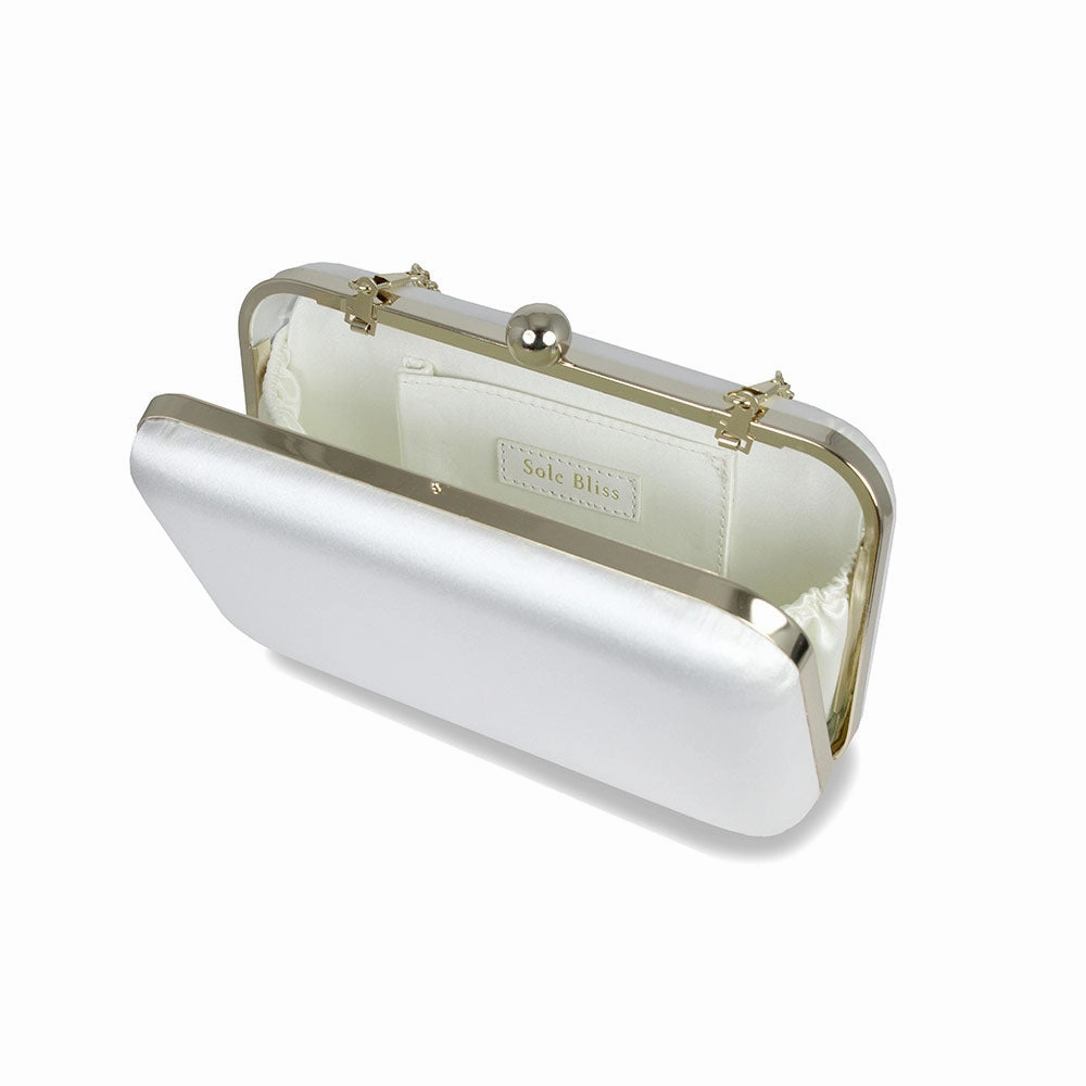 Jewel: White Satin & Gold