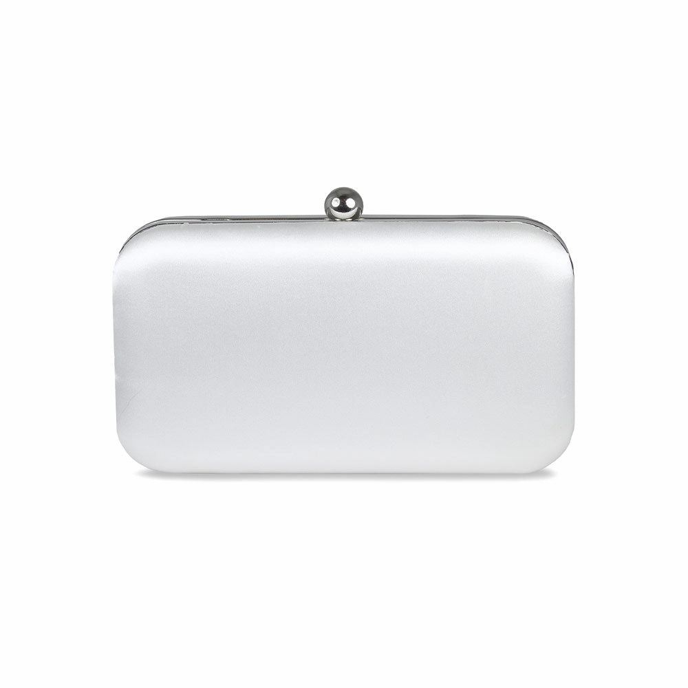 Jewel: White Satin & Silver