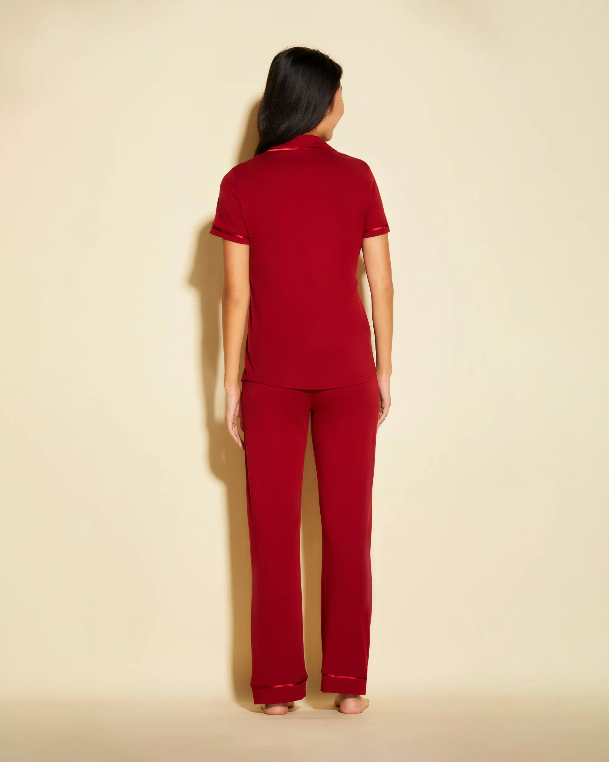 Kurzärmeliges Top & Hose Pyjama-Set