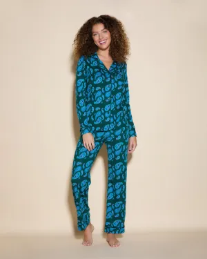 Langärmeliges Top & Hose Pyjama-Set