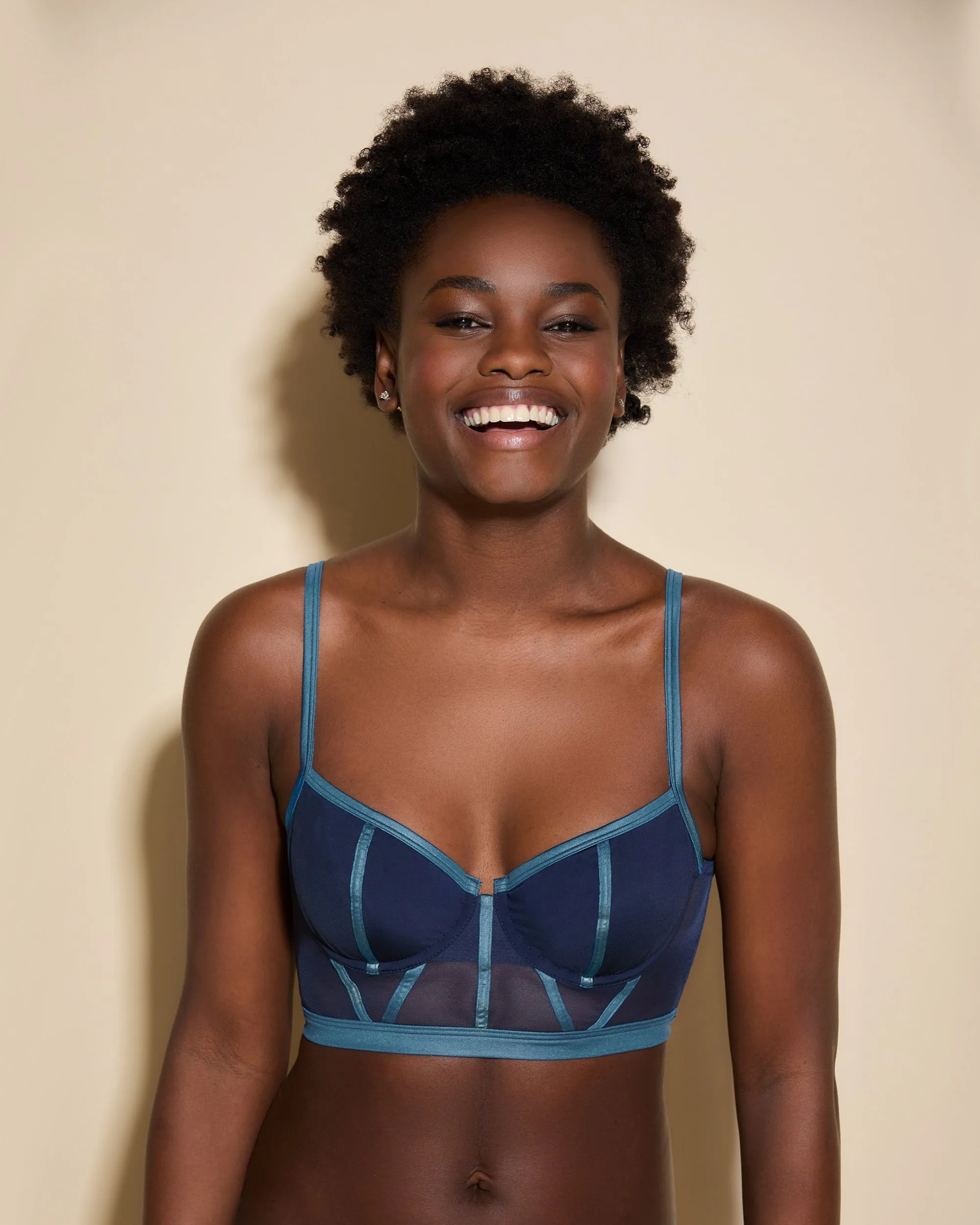 Reggiseno A Balconcino A Corpetto Con Ferretto
