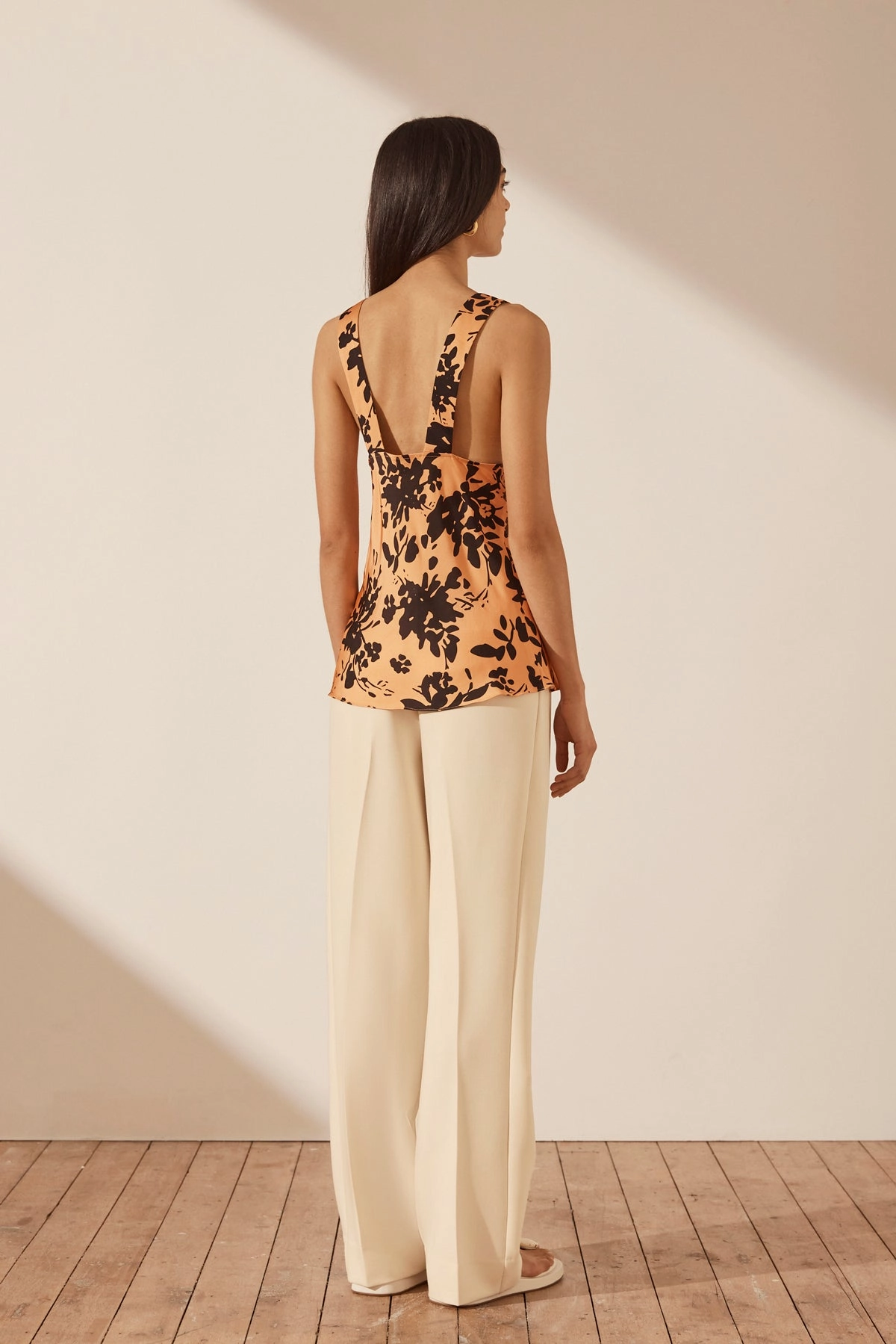SOLARE PLUNGED CAMI