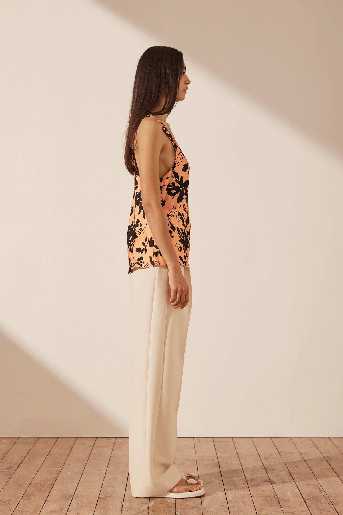 SOLARE PLUNGED CAMI